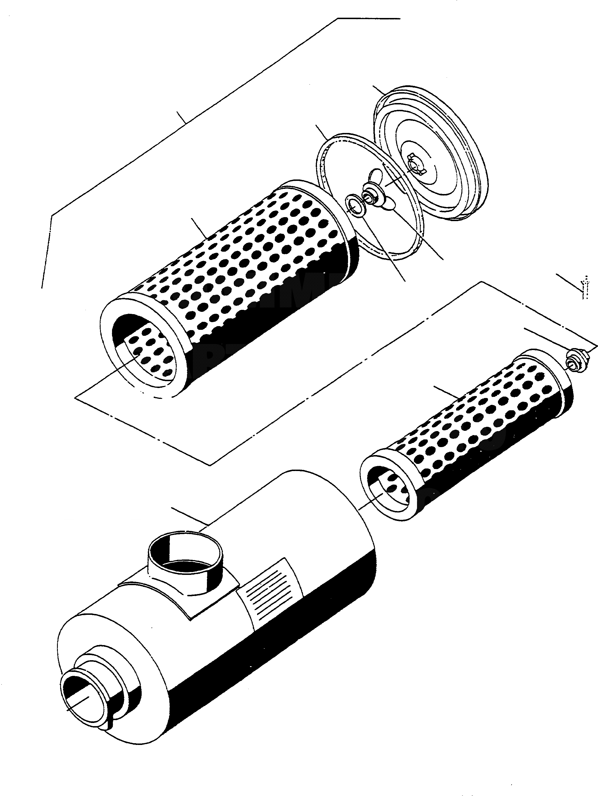 Схема запчастей Komatsu D600D Super - ВОЗДУХООЧИСТИТЕЛЬ, EXECUTION I ДВИГАТЕЛЬ, АКСЕССУАРЫ И ЭЛЕКТРИЧ. СИСТЕМА