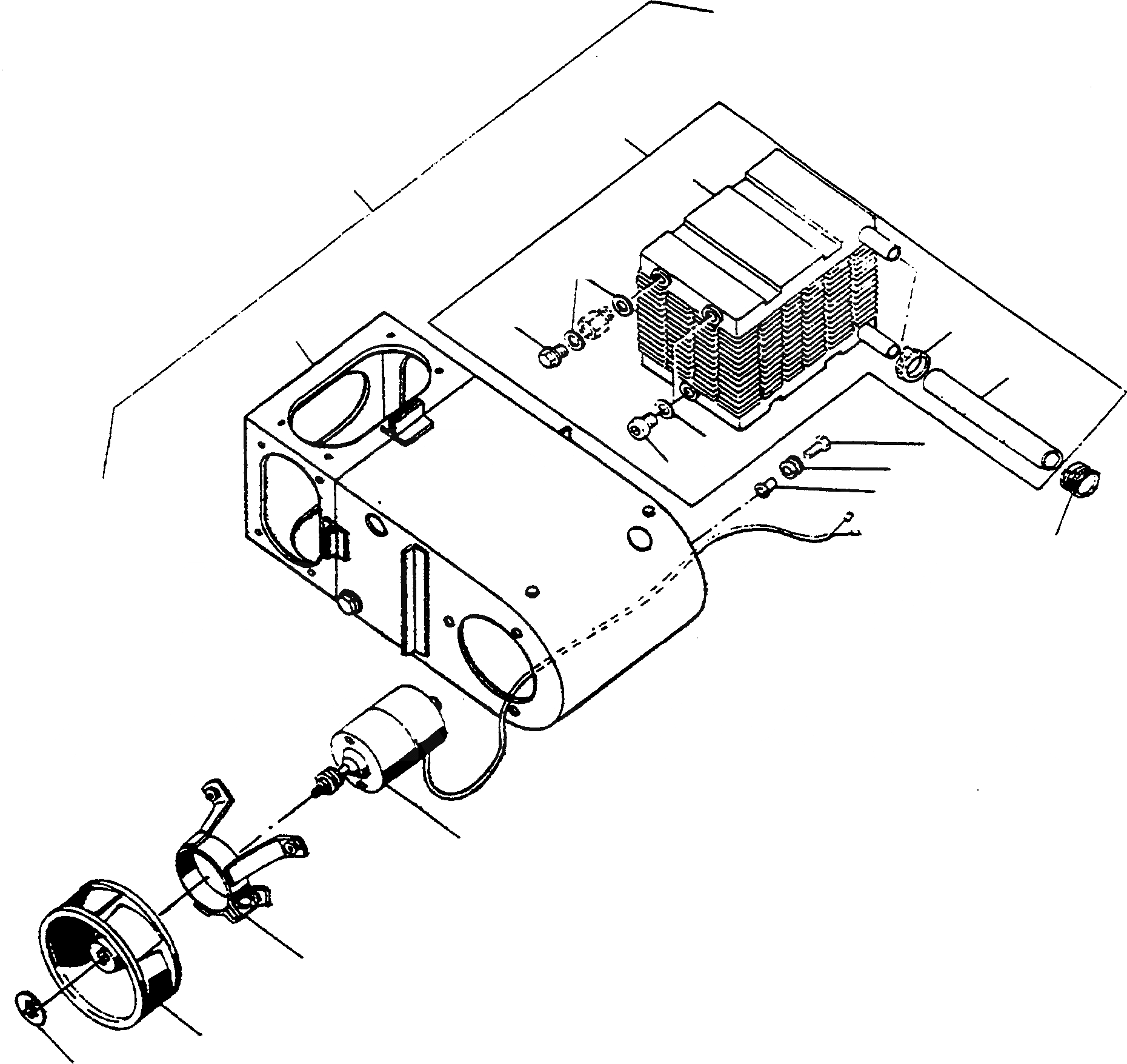 Схема запчастей Komatsu D600D Super - ОБОГРЕВ. ОБОГРЕВ.
