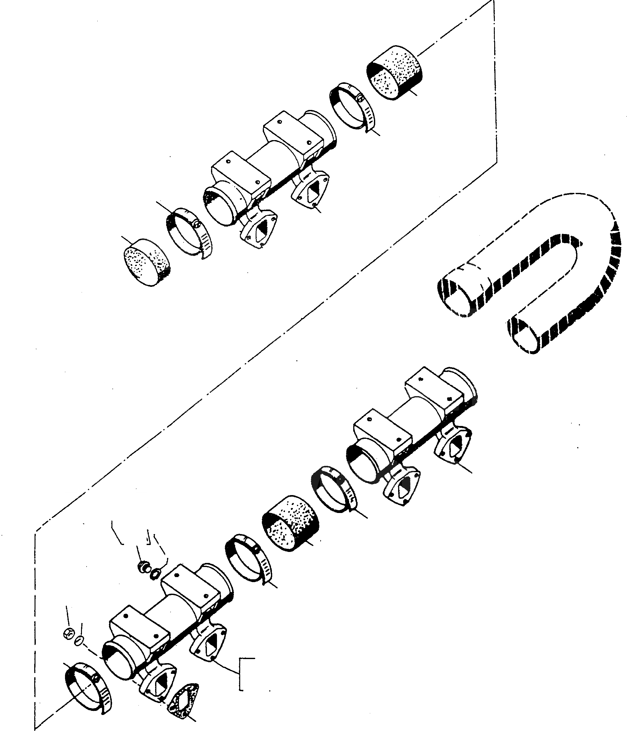 Схема запчастей Komatsu D600D Super - ВПУСК ВОЗДУХА СИСТЕМА ДВИГАТЕЛЬ, АКСЕССУАРЫ И ЭЛЕКТРИЧ. СИСТЕМА
