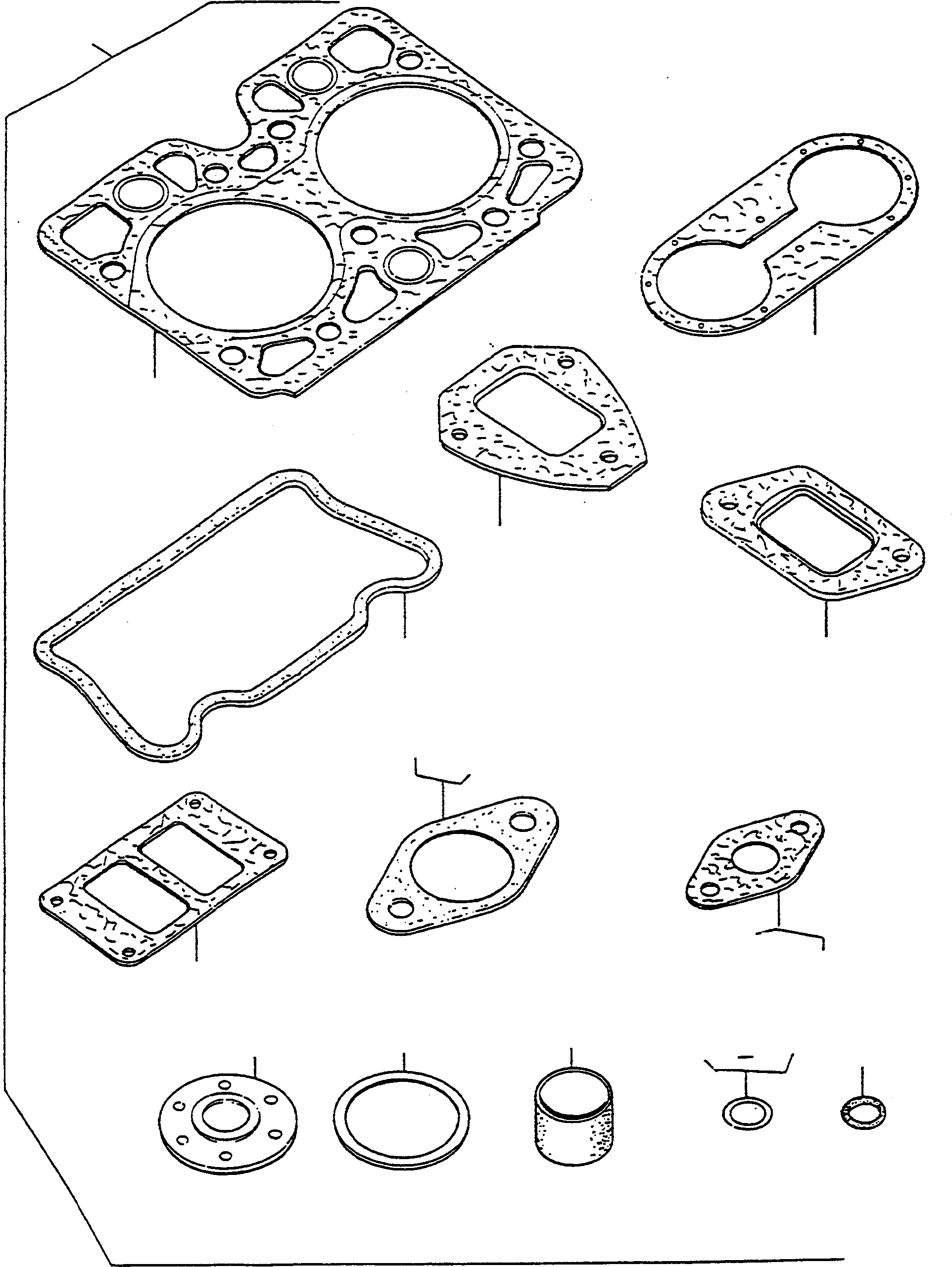 Схема запчастей Komatsu D600D Super - КОМПЛЕКТ ПРОКЛАДОК, ГОЛОВКА ЦИЛИНДРОВ ДВИГАТЕЛЬ, АКСЕССУАРЫ И ЭЛЕКТРИЧ. СИСТЕМА