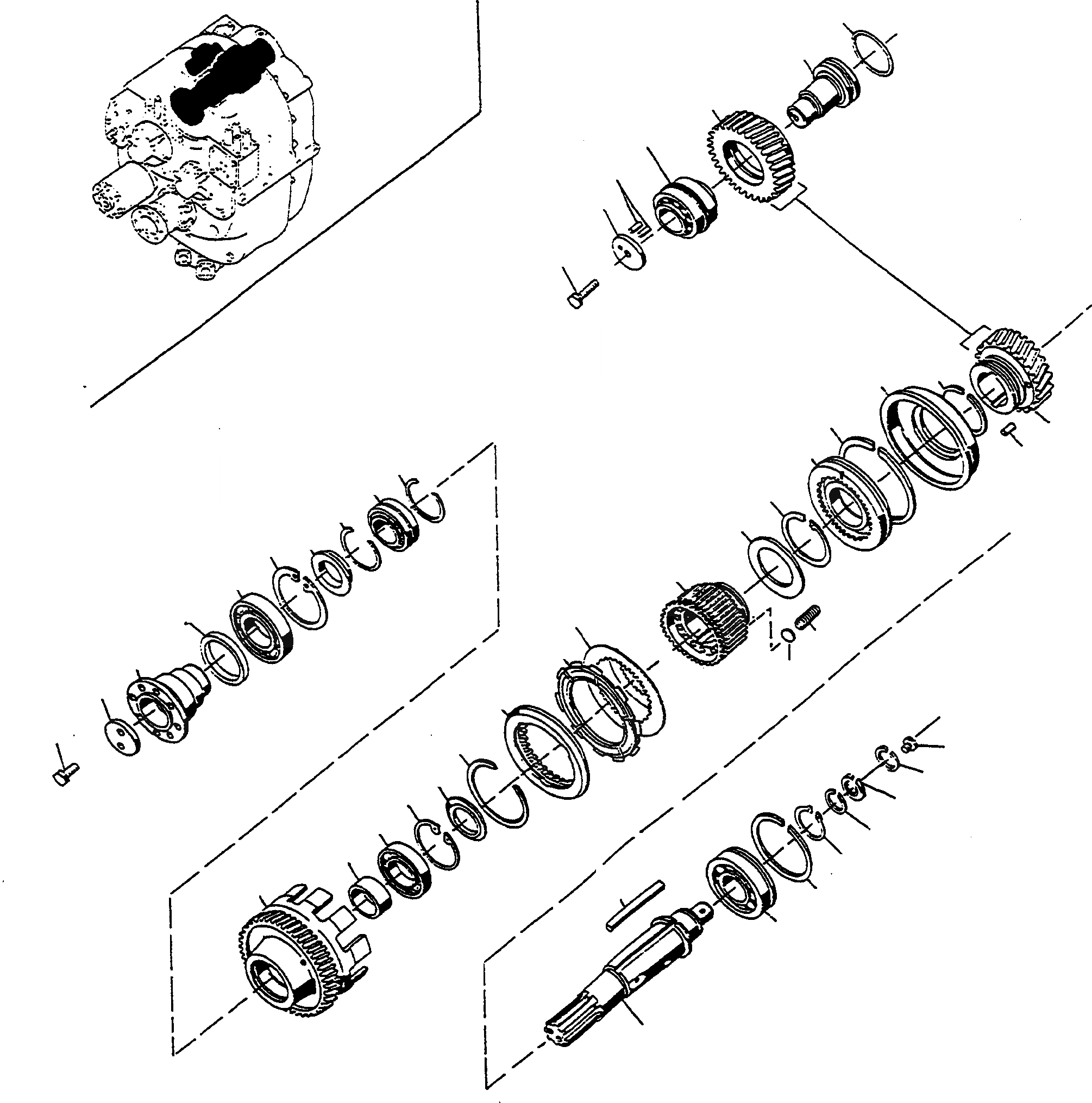 Схема запчастей Komatsu D600D Super - ПРИВОДS И ВАЛS, ДЛЯ POWERSHIFT ТРАНСМИССИЯ 77 79 M9 ТРАНСМИССИЯ И ЗАДН. МОСТ