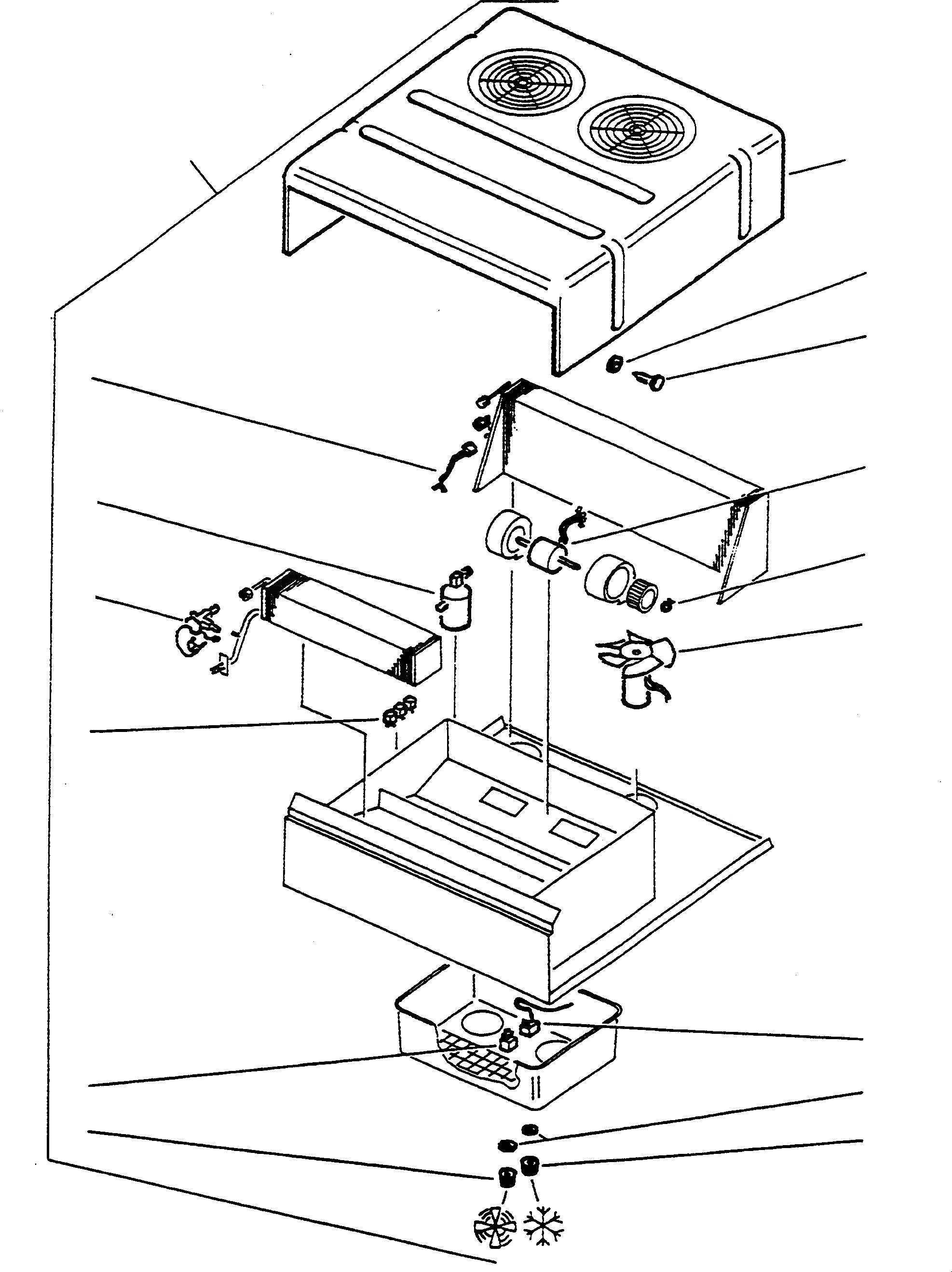 Схема запчастей Komatsu D600D Super - КОНДИЦ. ВОЗДУХА, EXECUTION I КОНДИЦ. ВОЗДУХА, EXECUTION I