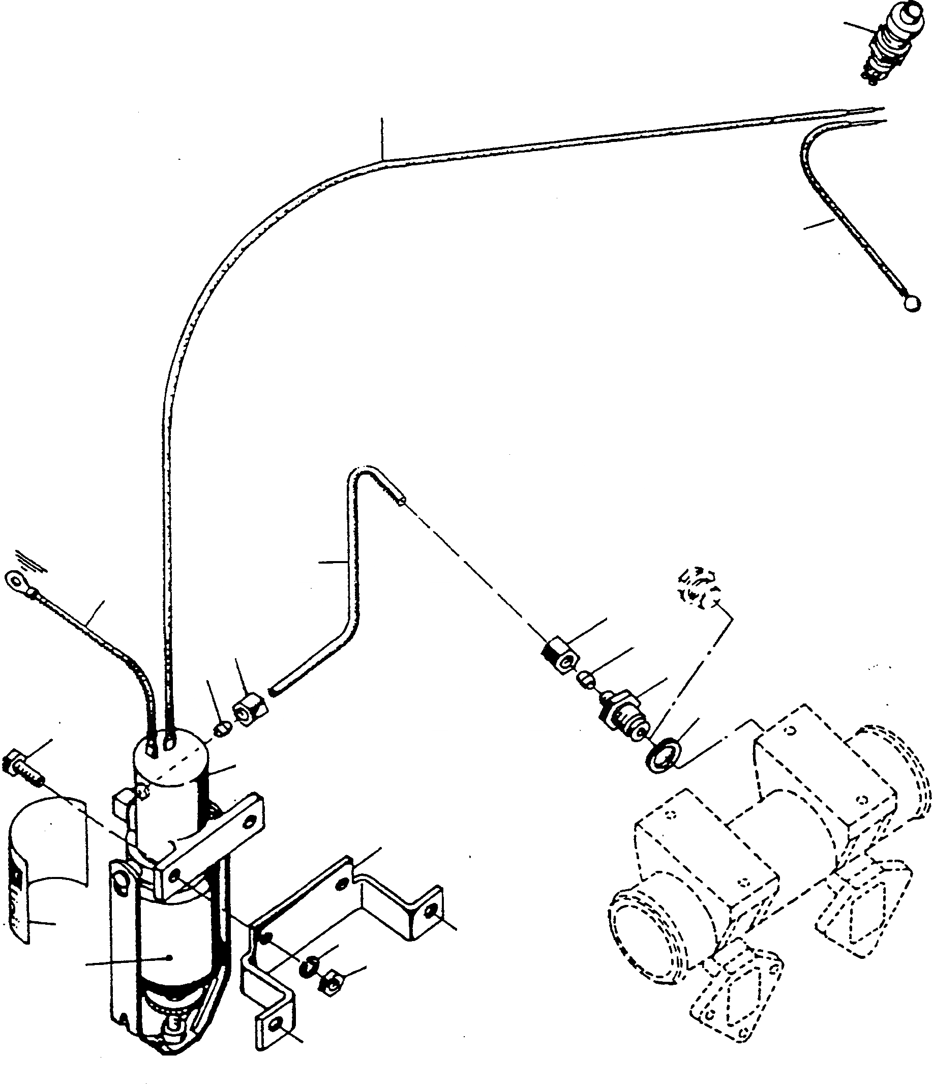 Схема запчастей Komatsu D600D Super - СИСТЕМА БЫСТРОГО ЗАПУСКА КОМПЛЕКТ ДВИГАТЕЛЬ, АКСЕССУАРЫ И ЭЛЕКТРИЧ. СИСТЕМА