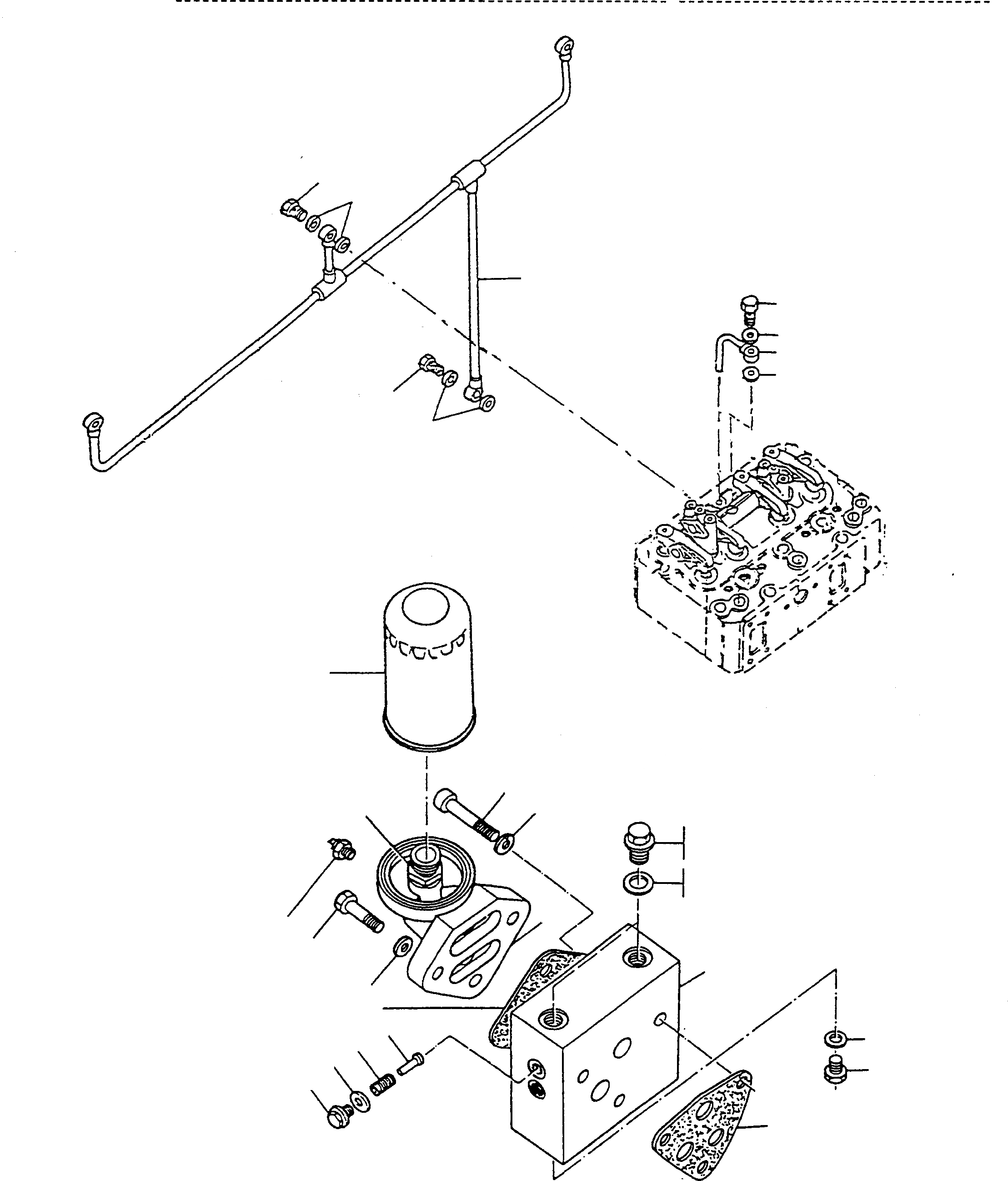 Схема запчастей Komatsu D600D Super - МАСЛ. ФИЛЬТР ДВИГАТЕЛЬ, АКСЕССУАРЫ И ЭЛЕКТРИЧ. СИСТЕМА