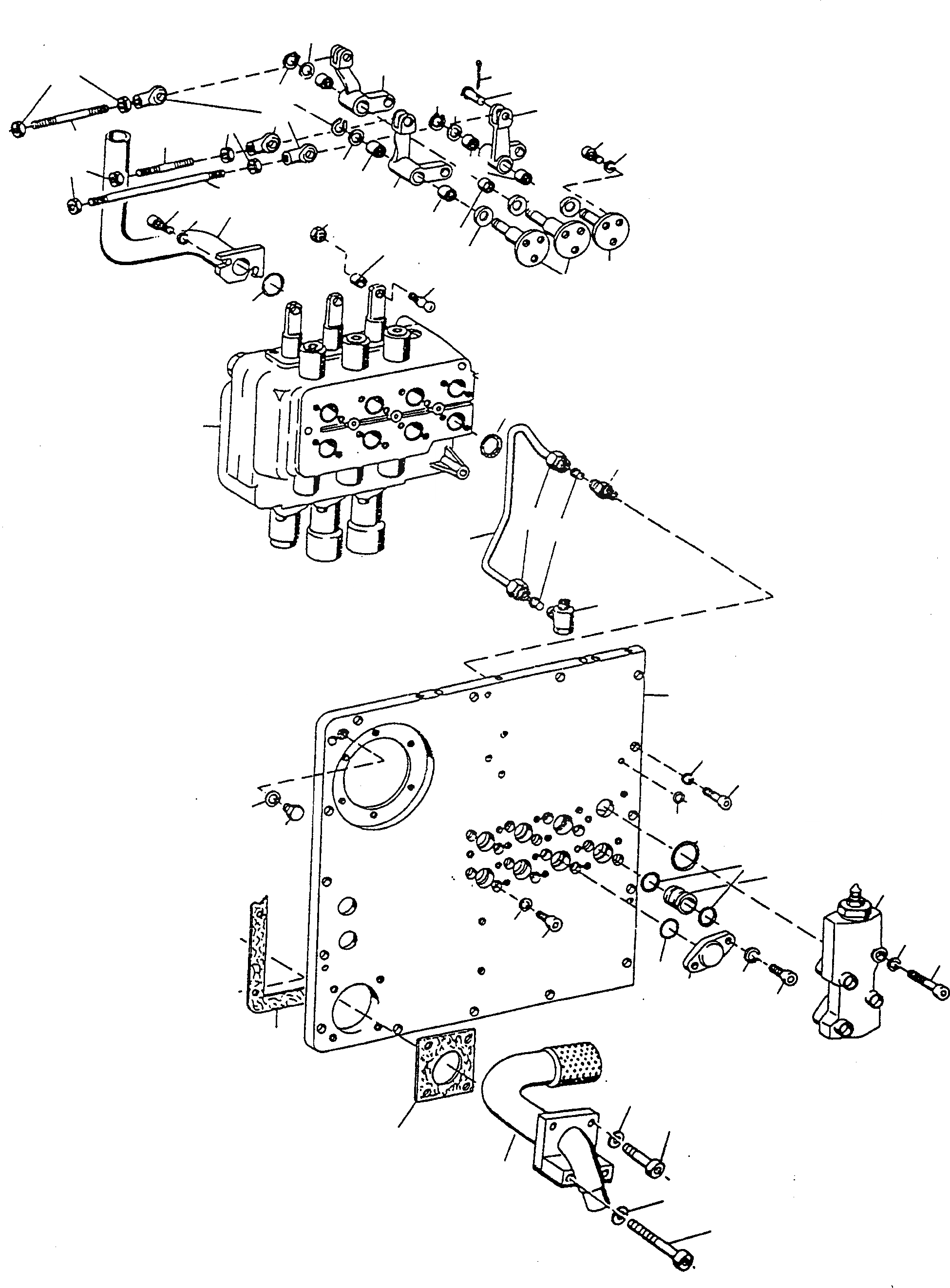 Схема запчастей Komatsu D600D Super - УПРАВЛЯЮЩ. КЛАПАН ГИДРАВЛИКА