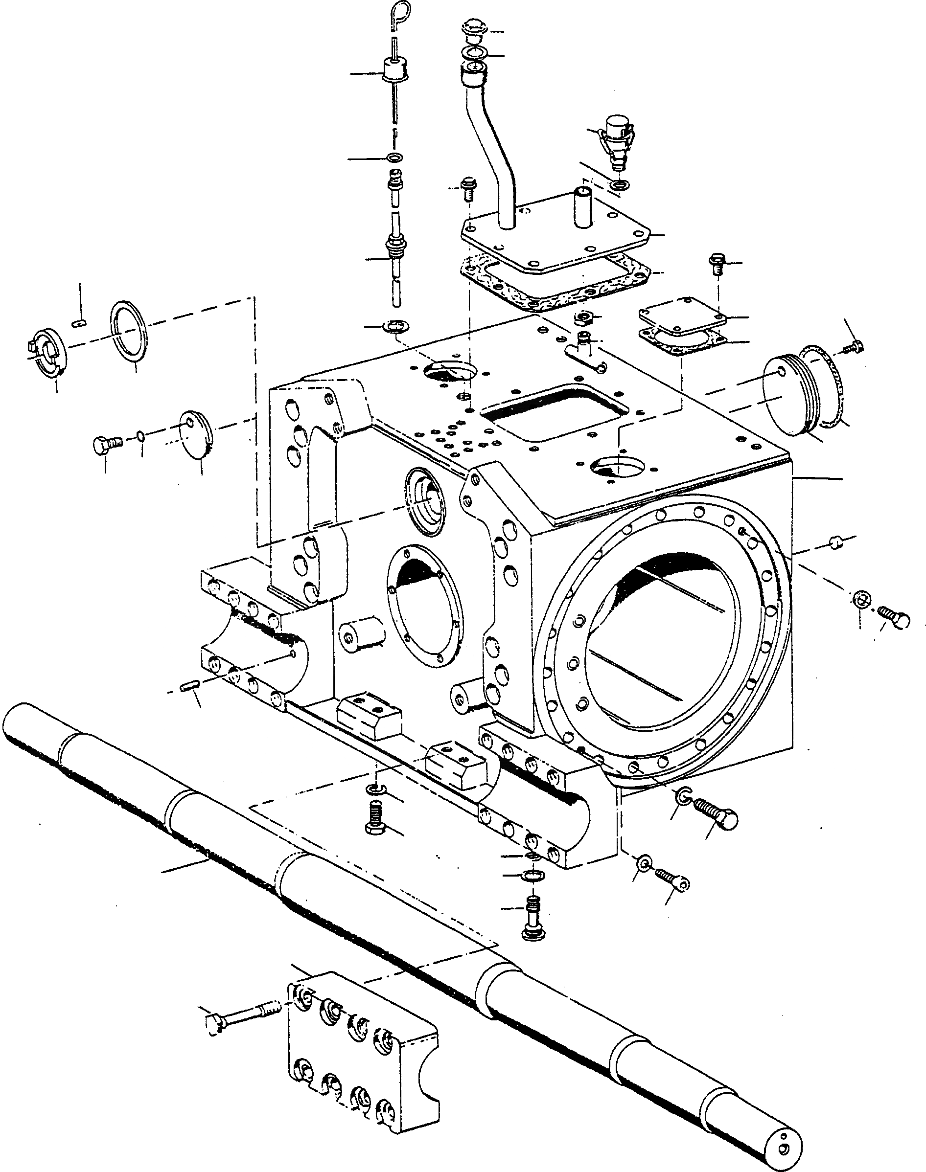 Схема запчастей Komatsu D600D Super - КОНЕЧНАЯ ПЕРЕДАЧА, КОЖУХ И КОМПОНЕНТЫ ТРАНСМИССИЯ И ЗАДН. МОСТ