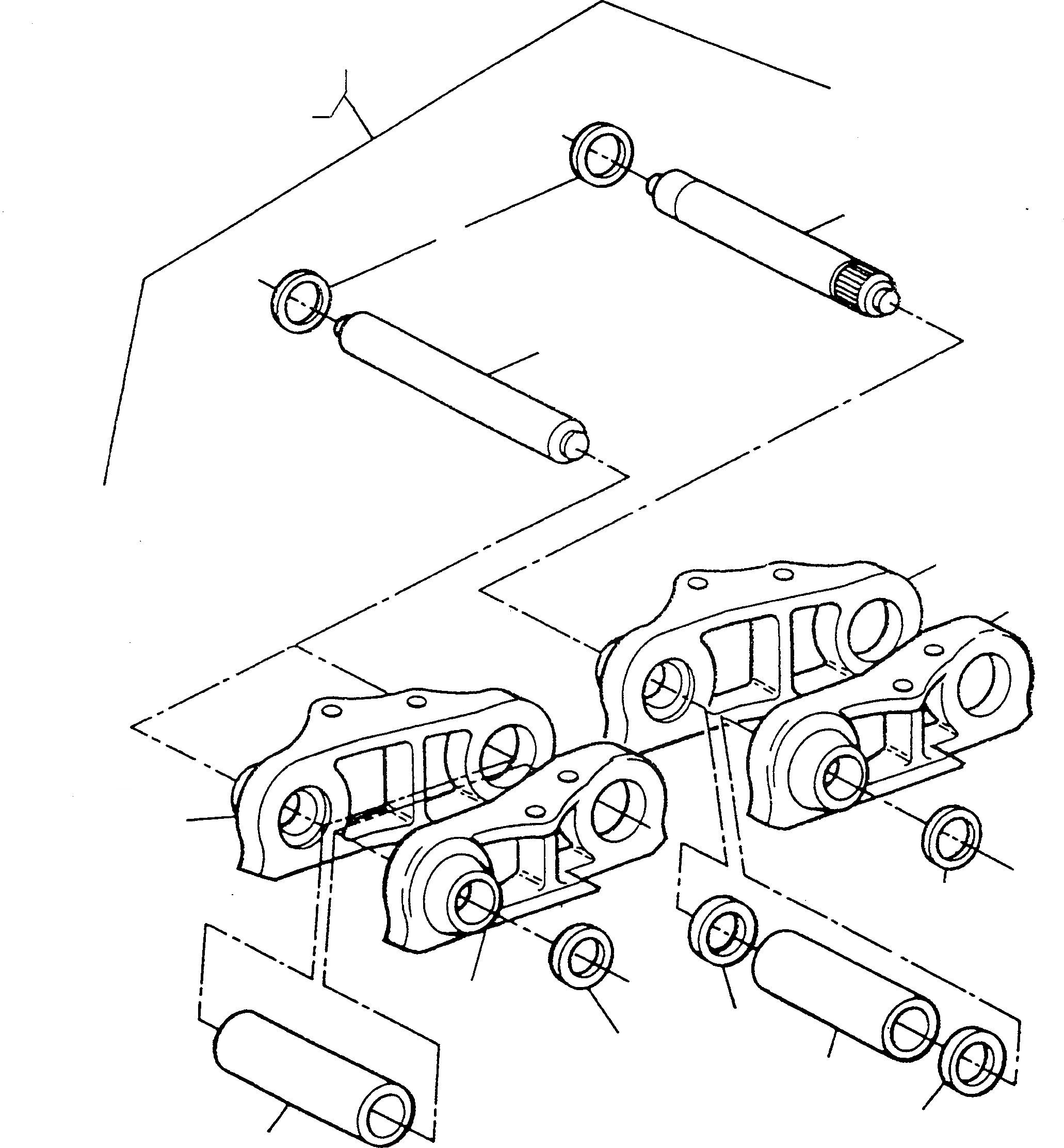 Схема запчастей Komatsu D600D Super - ГУСЕНИЦЫ ТРАНСМИССИЯ И ЗАДН. МОСТ