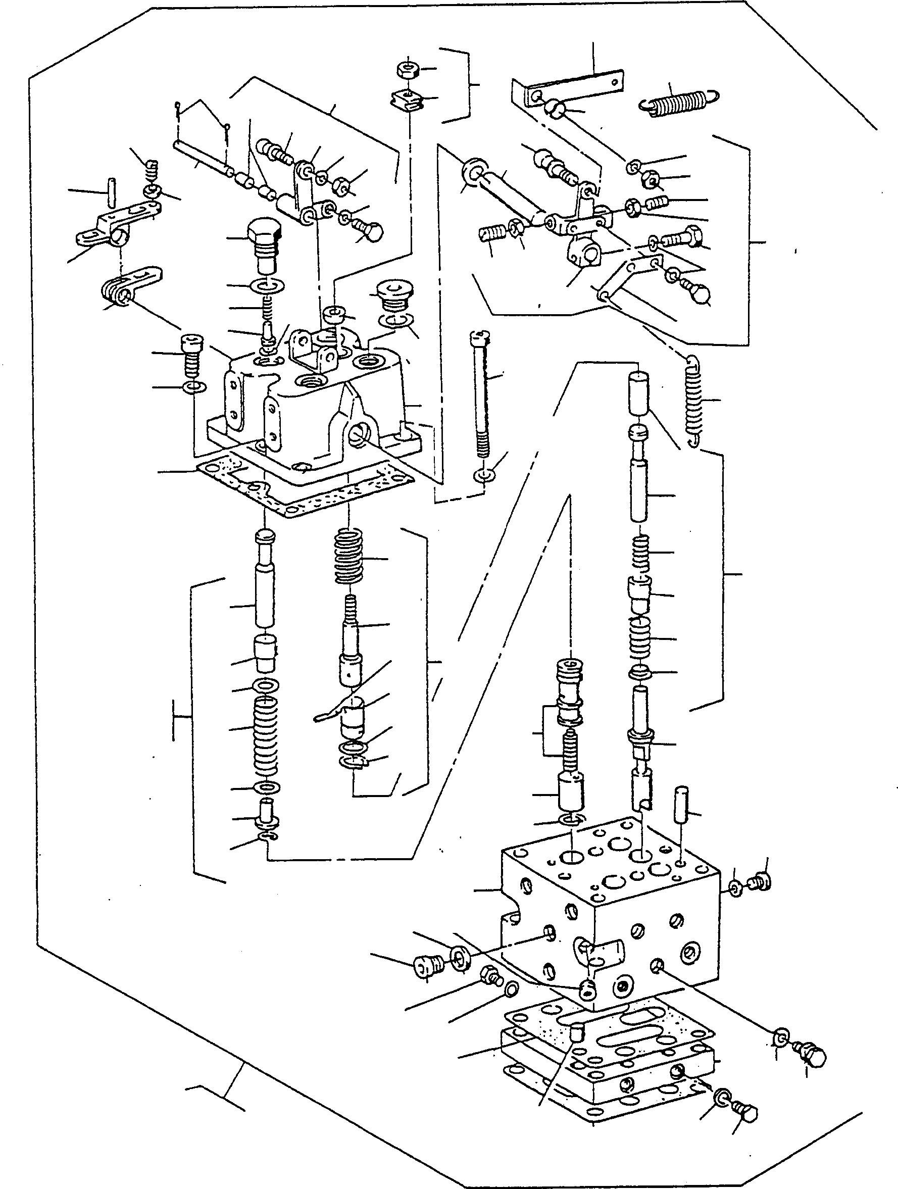 Схема запчастей Komatsu D600D Super - РУЛЕВ. УПРАВЛЕНИЕ , СИСТЕМА. УПРАВЛЯЮЩ. КЛАПАН СИСТЕМАУПРАВЛЕНИЯ ПОВОРОТОМ, ПЕРЕДНИЙ МОСТ, ТОРМОЗ. СИСТЕМА