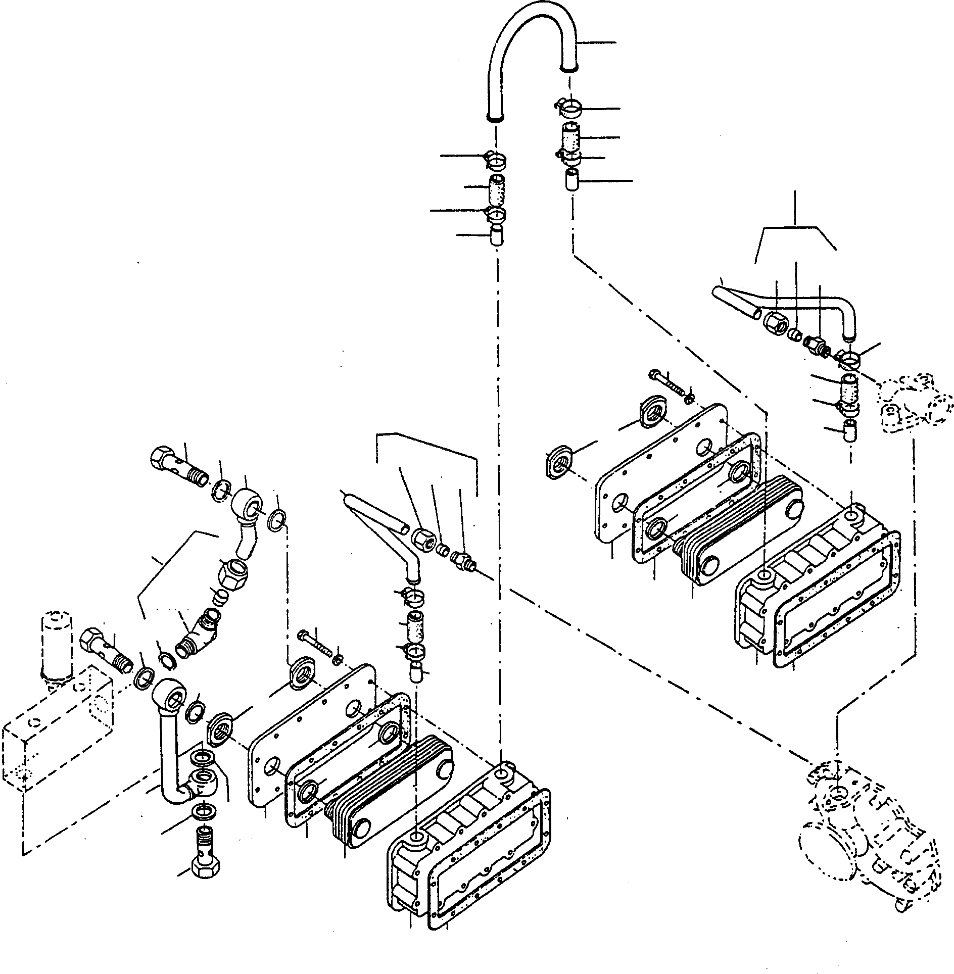 Схема запчастей Komatsu D600D Super - ДВИГАТЕЛЬ МАСЛ. ОХЛАЖД-Е ДВИГАТЕЛЬ, АКСЕССУАРЫ И ЭЛЕКТРИЧ. СИСТЕМА