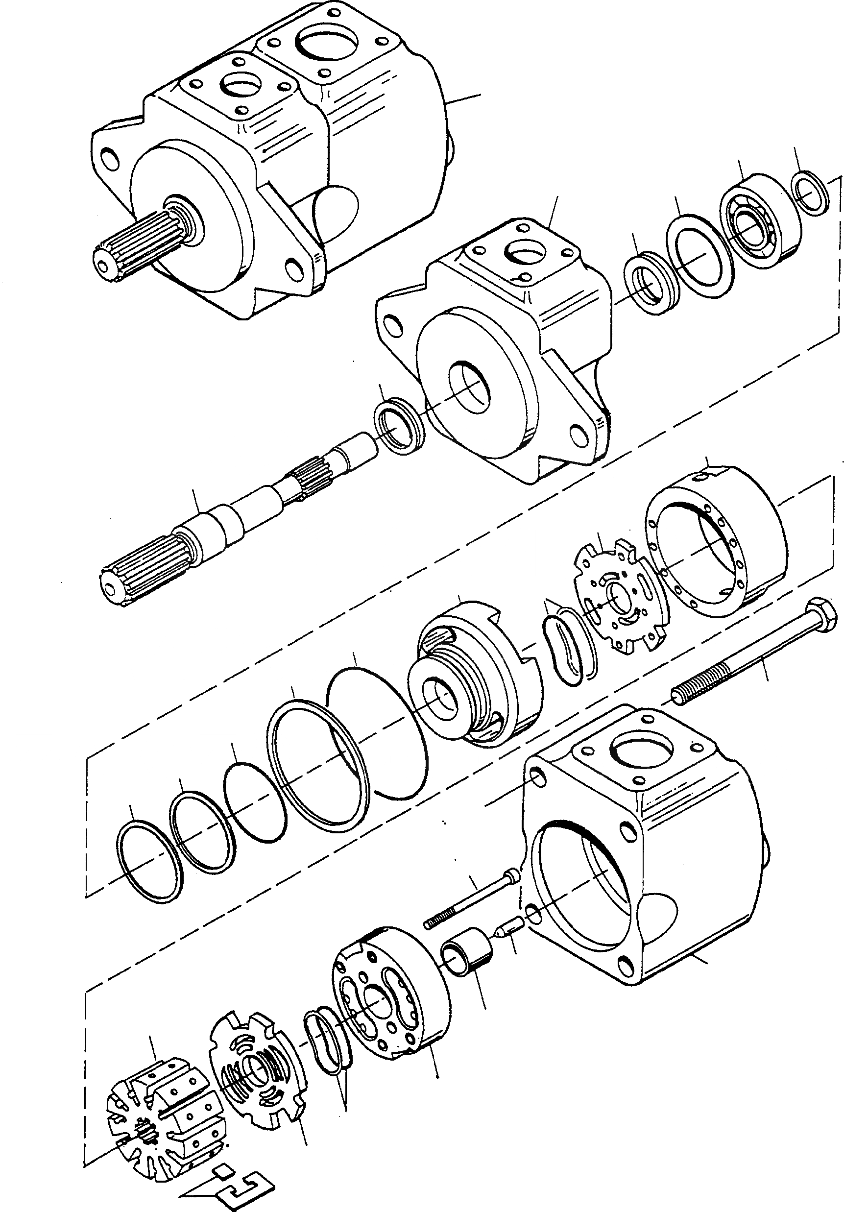 Схема запчастей Komatsu D600D Super - ГИДР. НАСОС., СПЕЦ. ОБОРУД-Е НАСОСS ДЛЯ ГИДРАВЛИКА, ТРУБЫS