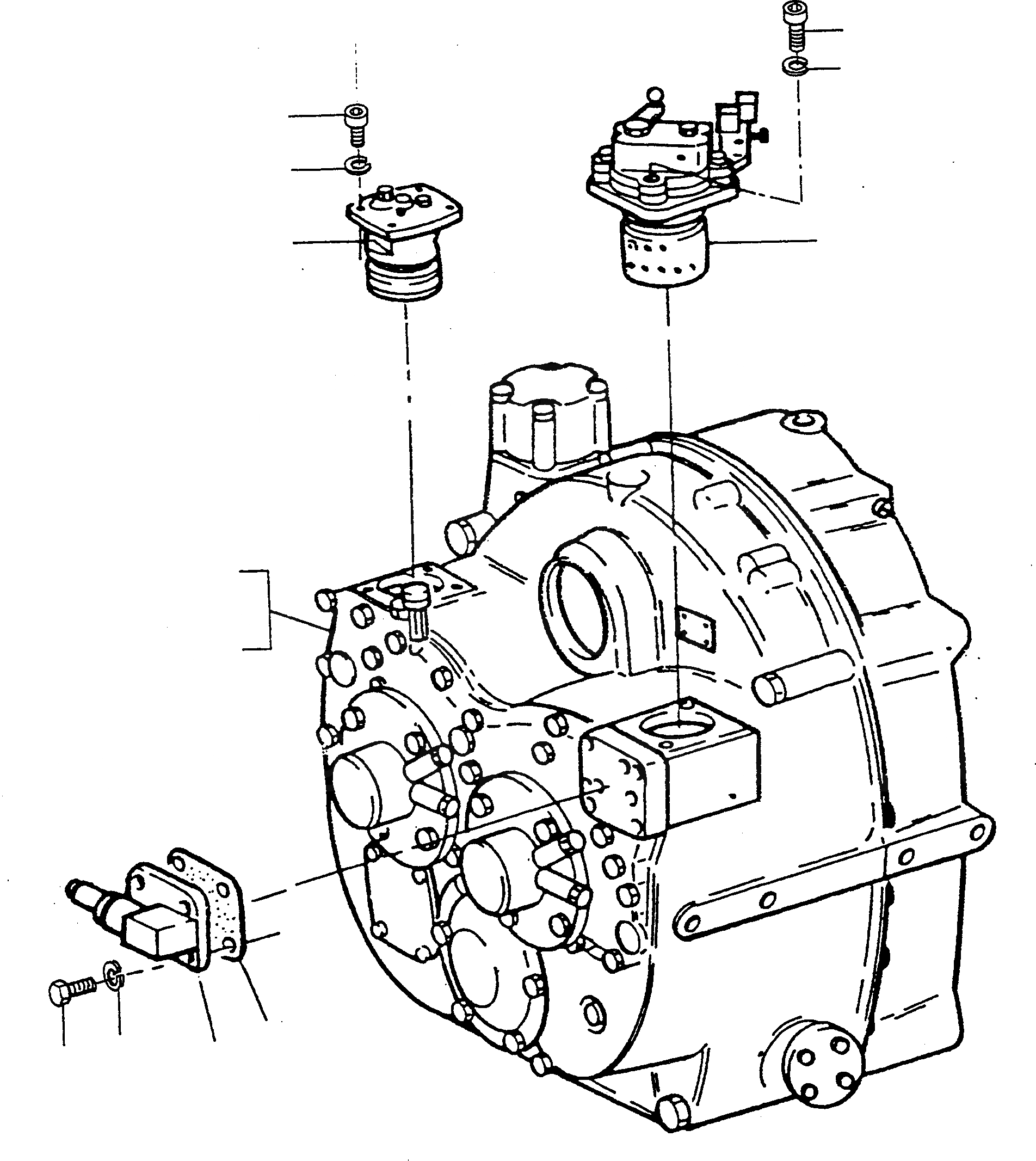 Схема запчастей Komatsu D600D Super - POWERSHIFT ТРАНСМИССИЯ ТРАНСМИССИЯ И ЗАДН. МОСТ