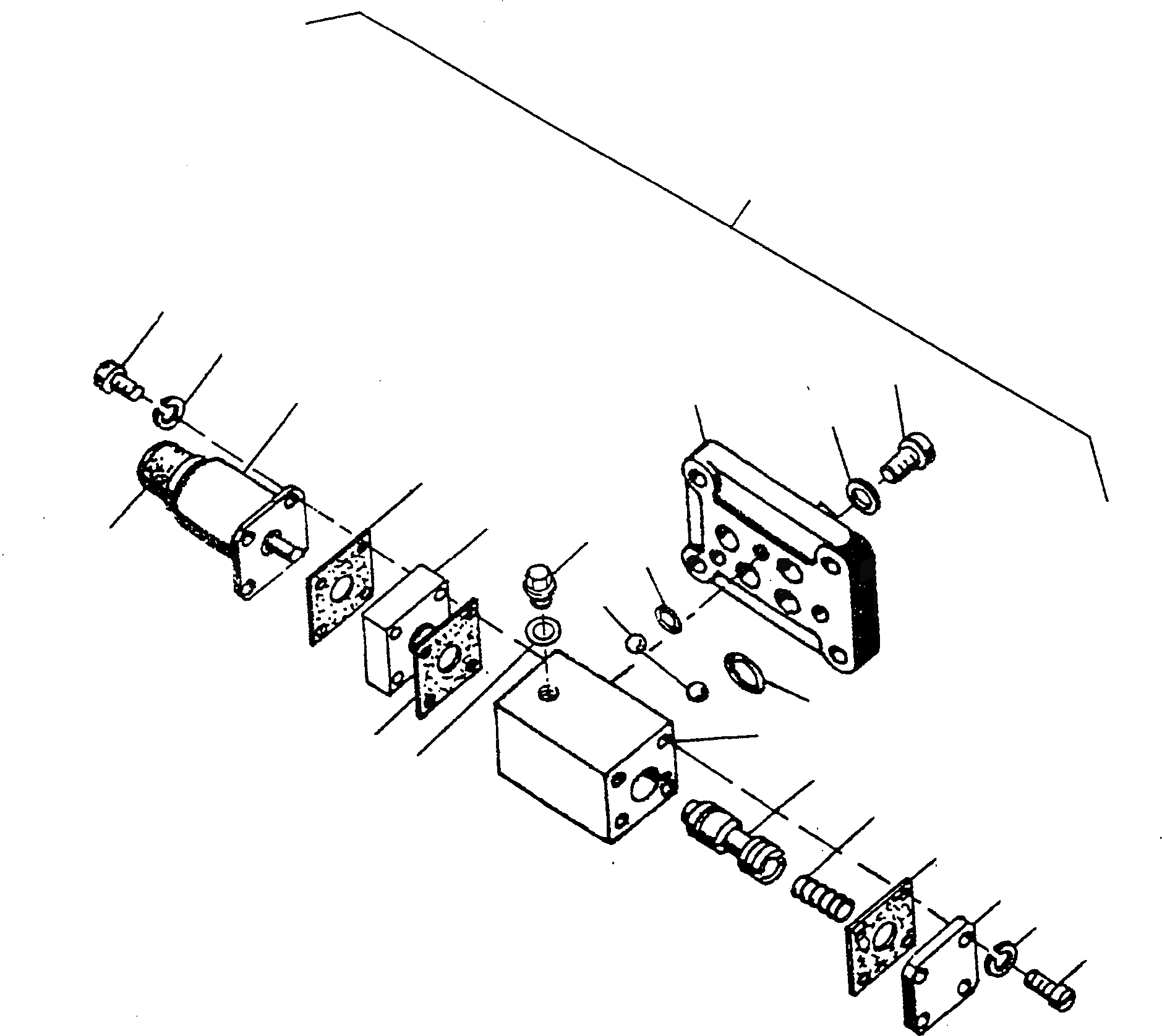 Схема запчастей Komatsu D600D Super - BY-PASS КЛАПАН ТРАНСМИССИЯ И ЗАДН. МОСТ