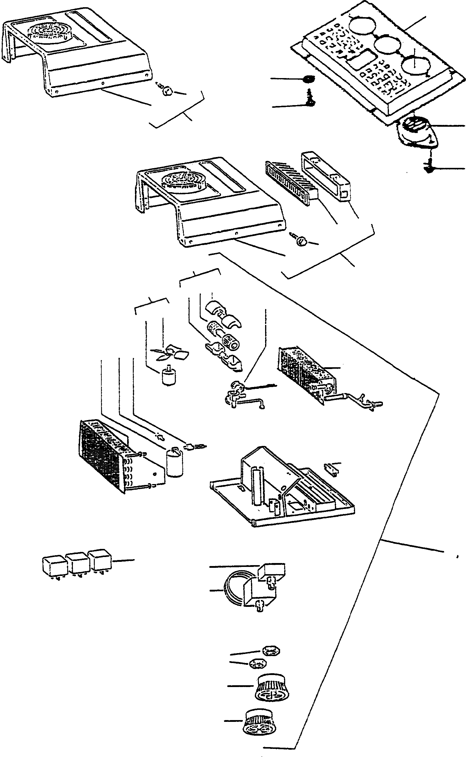 Схема запчастей Komatsu D600D Super - КОНДИЦ. ВОЗДУХА, EXECUTION II КОНДИЦ. ВОЗДУХА, EXECUTION II