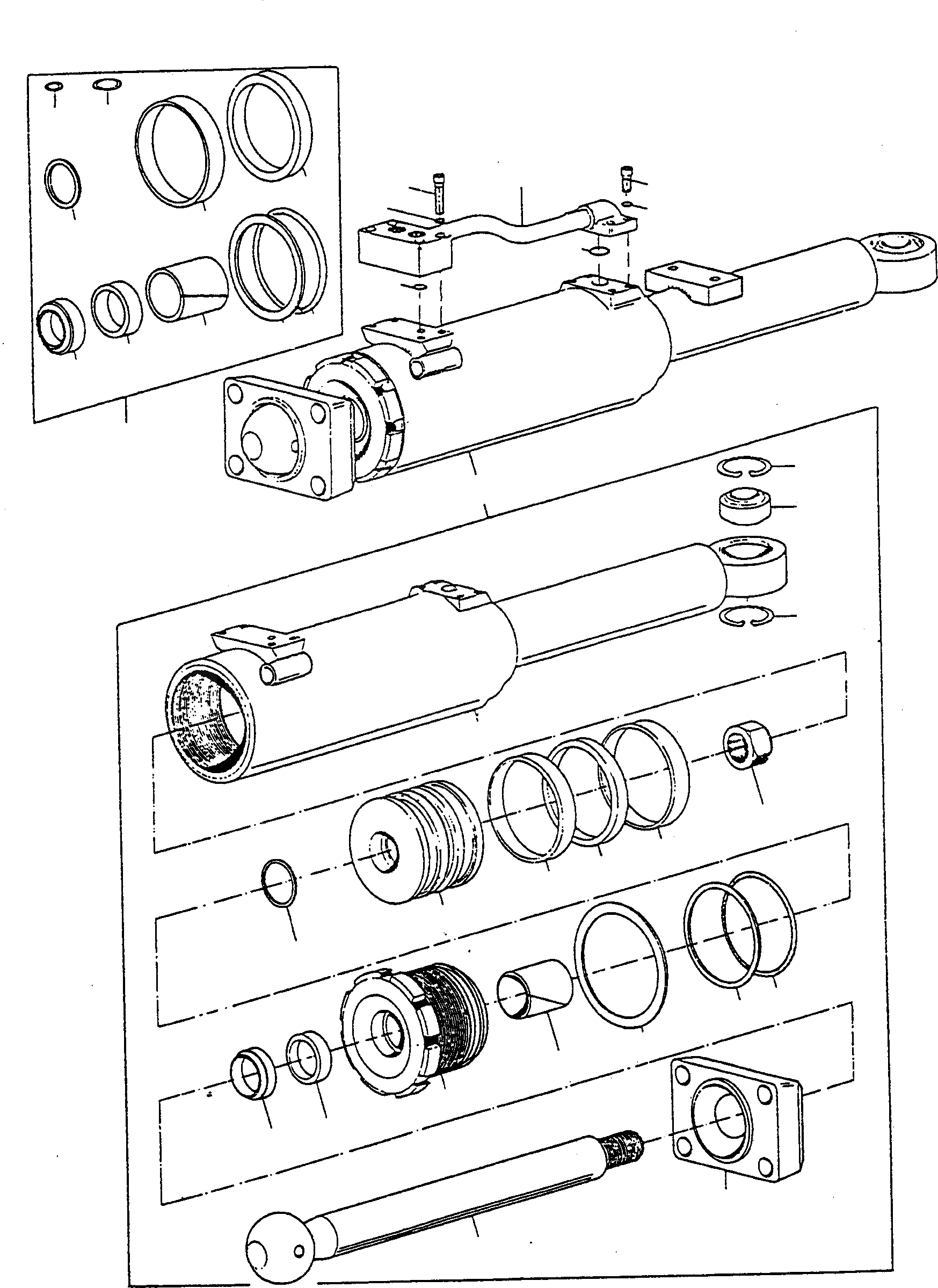 Схема запчастей Komatsu D600D Super - НАКЛОН.-ЦИЛИНДР НАКЛОН.-ЦИЛИНДР