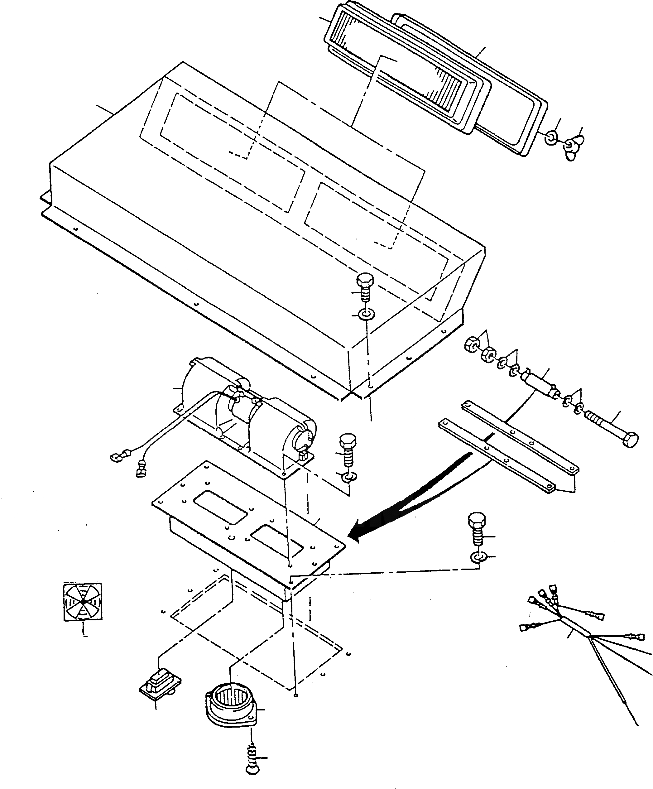 Схема запчастей Komatsu D600D Super - НАГНЕТАТЕЛЬ ШАССИ И SUPERSTRUCTURE