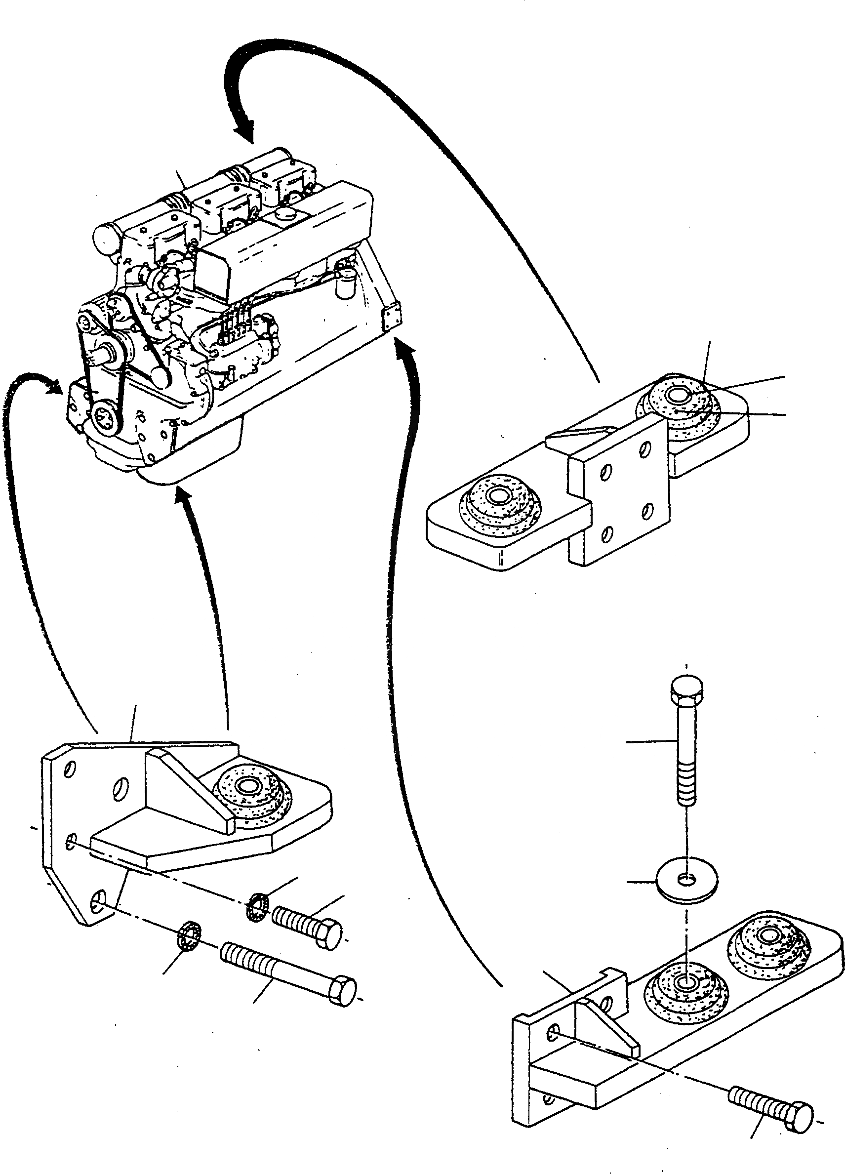 Схема запчастей Komatsu D600D Super - ДВИГАТЕЛЬ, КРЕПЛЕНИЕ ДВИГАТЕЛЯ ДВИГАТЕЛЬ, АКСЕССУАРЫ И ЭЛЕКТРИЧ. СИСТЕМА