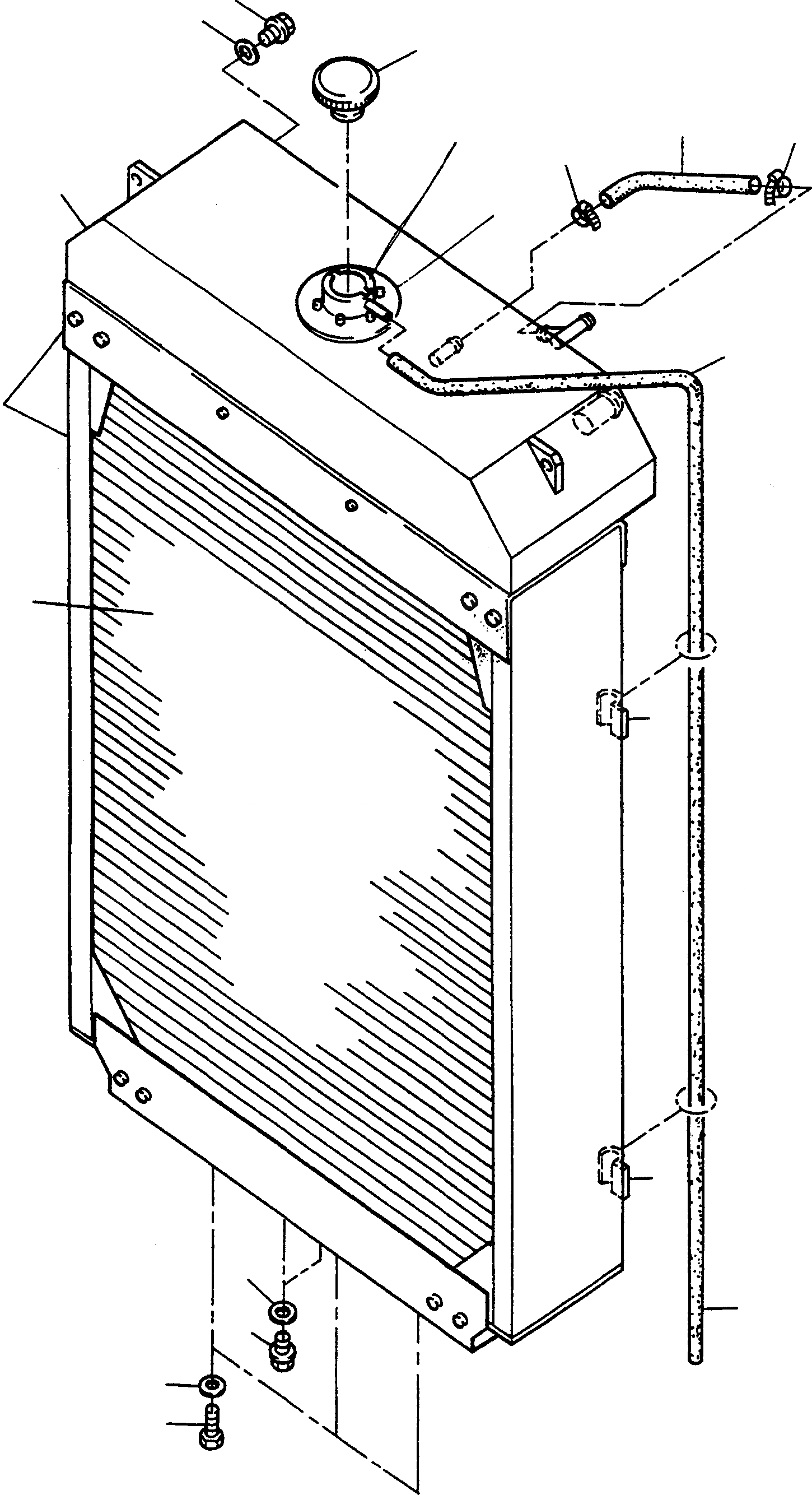 Схема запчастей Komatsu D600D Super - РАДИАТОР ДВИГАТЕЛЬ, АКСЕССУАРЫ И ЭЛЕКТРИЧ. СИСТЕМА