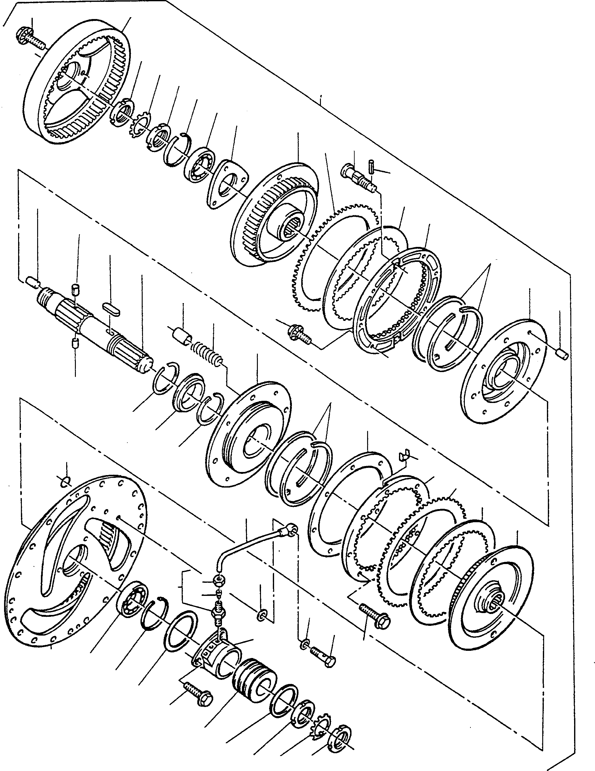 Схема запчастей Komatsu D600D Super - РУЛЕВ. УПРАВЛЕНИЕ ASSEMBLY СИСТЕМАУПРАВЛЕНИЯ ПОВОРОТОМ, ПЕРЕДНИЙ МОСТ, ТОРМОЗ. СИСТЕМА