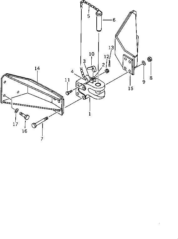 Схема запчастей Komatsu D60A-11 - DRAWBER РАБОЧЕЕ ОБОРУДОВАНИЕ