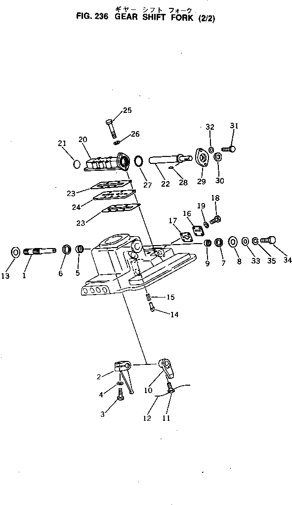Схема запчастей Komatsu D60A-8 - ПЕРЕКЛЮЧ-Е ПЕРЕДАЧ ВИЛЫ (/) ОСНОВН. МУФТА И ТРАНСМИССИЯ
