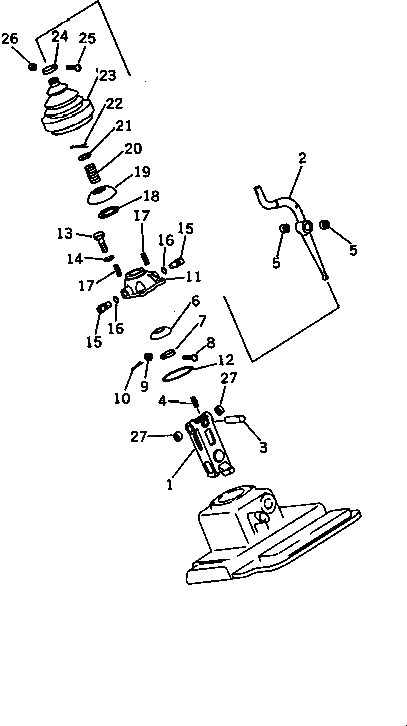 Схема запчастей Komatsu D60A-8 - РЫЧАГ ПЕРЕКЛЮЧЕНИЯ ПЕРЕДАЧ (ШУМОПОДАВЛ. ДЛЯ EC) (DA-8A)(№-) ШУМОПОДАВЛ. ДЛЯ EC