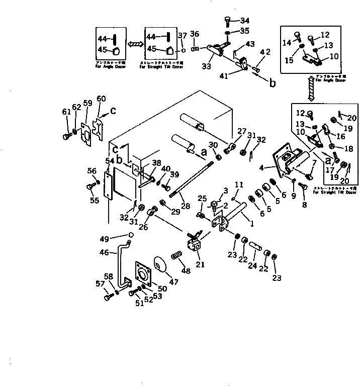 Схема запчастей Komatsu D60A-8 - РЫЧАГ УПРАВЛЕНИЯ ОТВАЛОМ (ШУМОПОДАВЛ. ДЛЯ EC) (DA-8A)(№-) ШУМОПОДАВЛ. ДЛЯ EC