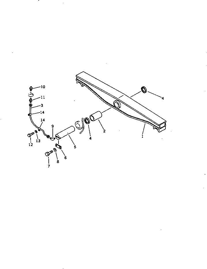 Схема запчастей Komatsu D60F-8A - БАЛКА БАЛАНСИРА ЧАСТИ КОРПУСА