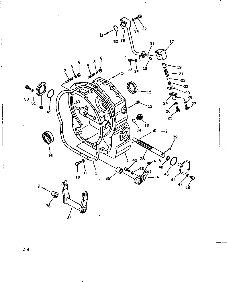 Схема запчастей Komatsu D60F-8 - ОСНОВН. МУФТА КОЖУХ (/) ОСНОВН. МУФТА И ТРАНСМИССИЯ