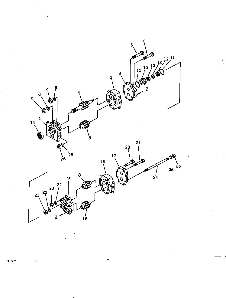 Схема запчастей Komatsu D60F-8 - РУЛЕВ. УПРАВЛЕНИЕ И ОСНОВН. МУФТА НАСОС СИСТЕМАУПРАВЛЕНИЯ ПОВОРОТОМ И КОНЕЧНАЯ ПЕРЕДАЧА
