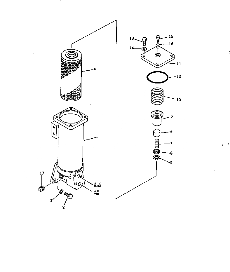 Схема запчастей Komatsu D60F-8 - РУЛЕВ. УПРАВЛЕНИЕ ФИЛЬТР. СИСТЕМАУПРАВЛЕНИЯ ПОВОРОТОМ И КОНЕЧНАЯ ПЕРЕДАЧА