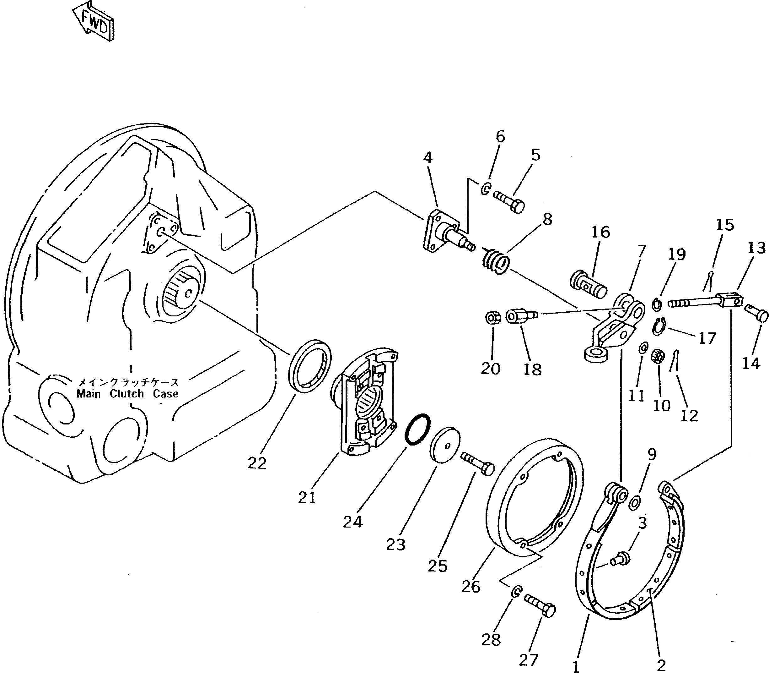 Схема запчастей Komatsu D60P-11D - INERTIA ТОРМОЗ. ОСНОВН. МУФТА¤ ГТР CONVERTOR¤ T/M¤ РУЛЕВ. УПРАВЛЕНИЕ И КОНЕЧНАЯ ПЕРЕДАЧА