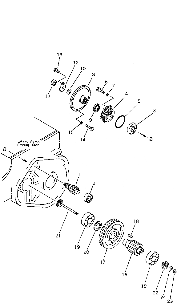 Схема запчастей Komatsu D60P-11 - КОНЕЧНАЯ ПЕРЕДАЧА И ВАЛ ОСНОВН. МУФТА¤ ГТР CONVERTOR¤ T/M¤ РУЛЕВ. УПРАВЛЕНИЕ И КОНЕЧНАЯ ПЕРЕДАЧА