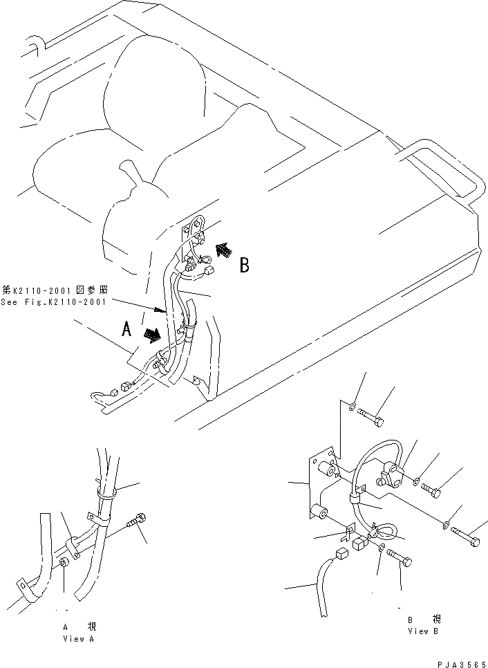 Схема запчастей Komatsu D60P-12 - SHAKEN-BUHIN (ЗАДН. ОСВЕЩЕНИЕ ЭЛЕКТРОПРОВОДКА) РАЗНОЕ