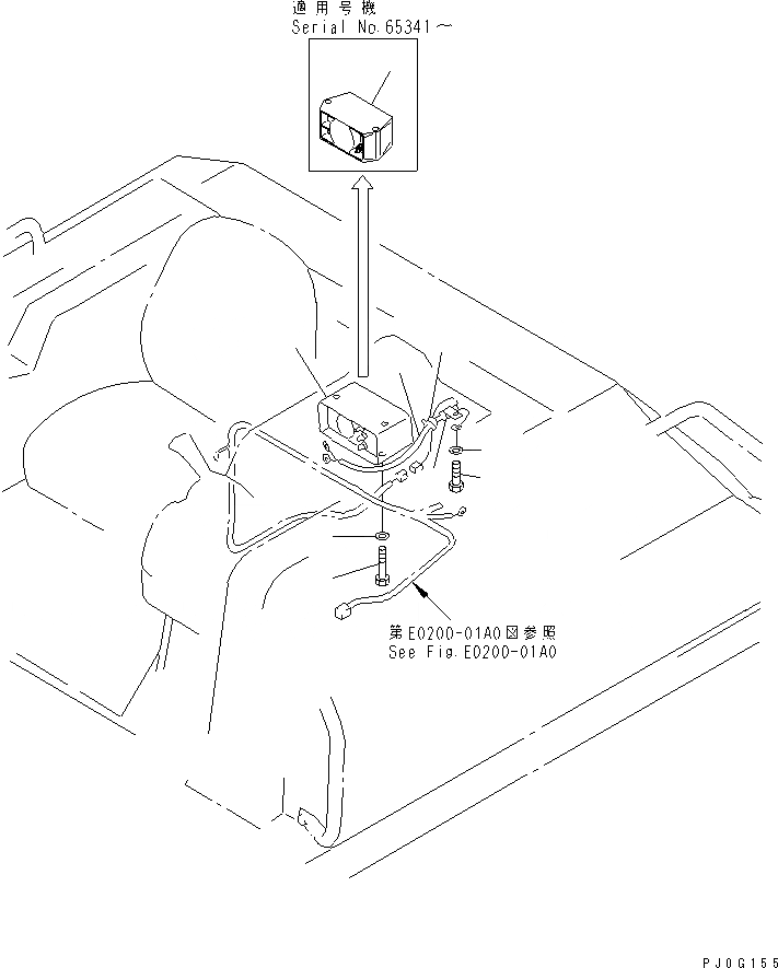 Схема запчастей Komatsu D60P-12-E - СИГНАЛ. ЗАДНЕГО ХОДА ЭЛЕКТРИКА