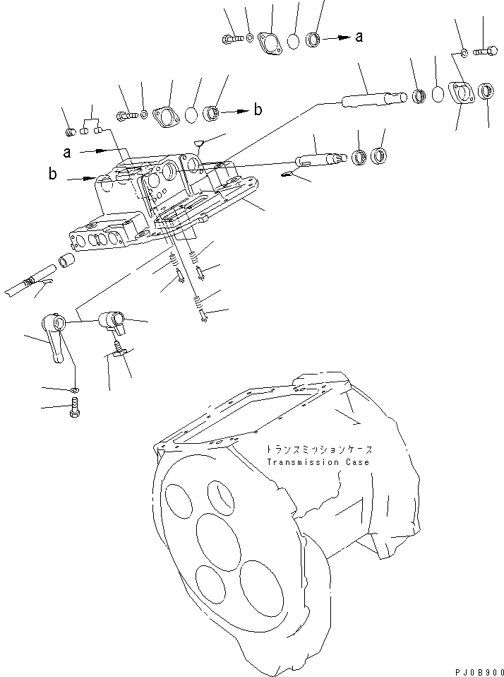 Схема запчастей Komatsu D60P-12-E - ТРАНСМИССИЯ (SHIFTER) (/) СИЛОВАЯ ПЕРЕДАЧА И КОНЕЧНАЯ ПЕРЕДАЧА