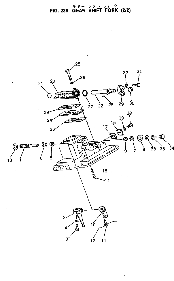 Схема запчастей Komatsu D60PL-8 - ПЕРЕКЛЮЧ-Е ПЕРЕДАЧ ВИЛЫ (/) ОСНОВН. МУФТА И ТРАНСМИССИЯ