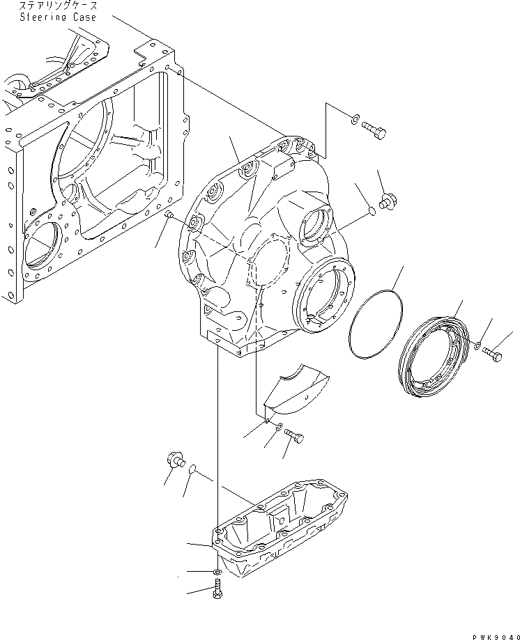 Схема запчастей Komatsu D61E-12 - КОНЕЧНАЯ ПЕРЕДАЧА (КОРПУС) (ДЛЯ СНГ)(№8-) СИЛОВАЯ ПЕРЕДАЧА И КОНЕЧНАЯ ПЕРЕДАЧА