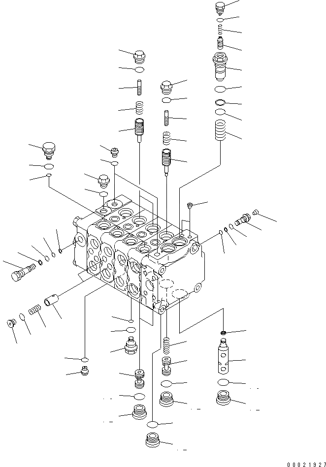 Схема запчастей Komatsu D61E-12 - ОСНОВН. КЛАПАН (-КЛАПАН) (/7) (ДЛЯ PAT DOZER И РЫХЛИТЕЛЬ) ОСНОВН. КОМПОНЕНТЫ И РЕМКОМПЛЕКТЫ