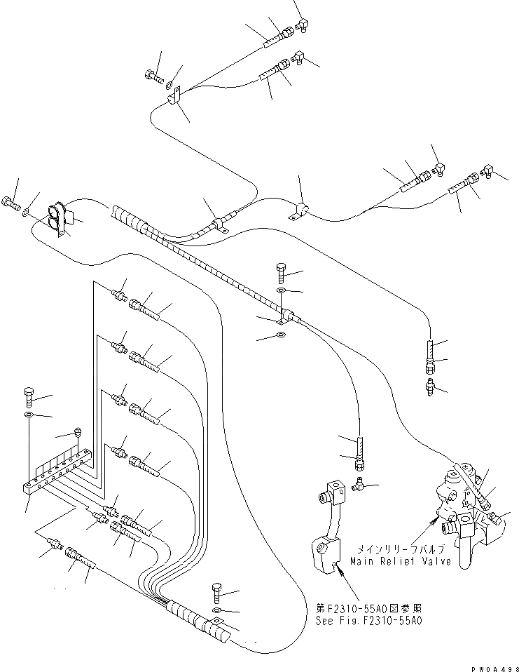 Схема запчастей Komatsu D61E-12 - ГИДРАВЛИКА РУЛ. УПРАВЛЕНИЯ (/) (МУФТА И ТОРМОЗ.) СИЛОВАЯ ПЕРЕДАЧА И КОНЕЧНАЯ ПЕРЕДАЧА