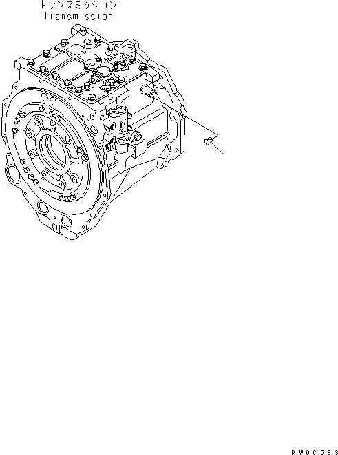 Схема запчастей Komatsu D61EX-12A-W - СИЛОВАЯ ЛИНИЯ КРЕПЛЕНИЕ (ДЛЯ H.S.S) СИЛОВАЯ ПЕРЕДАЧА И КОНЕЧНАЯ ПЕРЕДАЧА