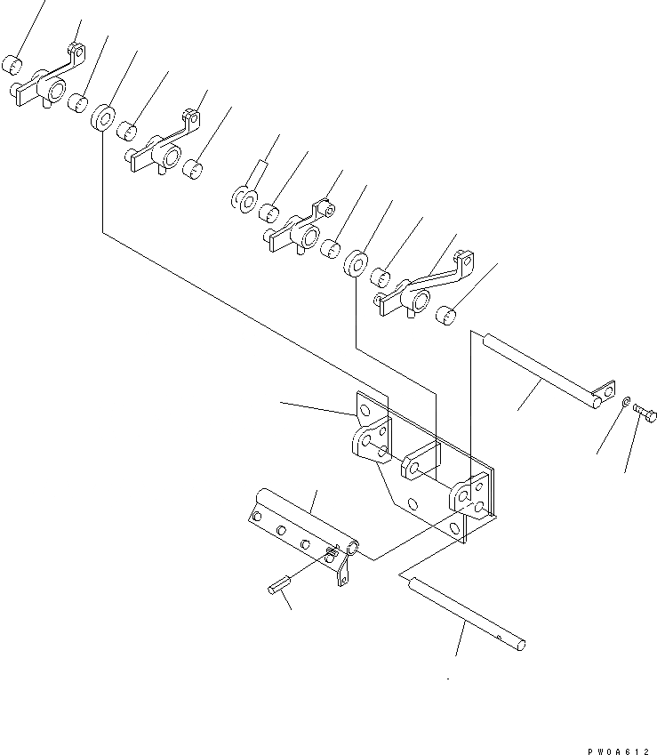Схема запчастей Komatsu D61EX-12A-W - ОТВАЛ УПРАВЛ-Е КОРПУС (ДЛЯ PAT DOZER) (ДЛЯ РЫХЛИТЕЛЬ) КАБИНА ОПЕРАТОРА И СИСТЕМА УПРАВЛЕНИЯ