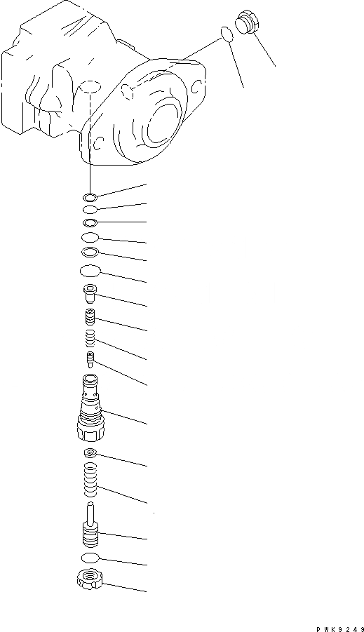 Схема запчастей Komatsu D61EX-12A-W - HSS МОТОР (/) ОСНОВН. КОМПОНЕНТЫ И РЕМКОМПЛЕКТЫ