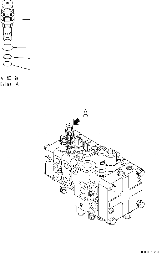 Схема запчастей Komatsu D61EX-12A-W - ОСНОВН. КЛАПАН (-КЛАПАН) (/) (ДЛЯ PAT DOZER) (КРОМЕ ЯПОН.) ОСНОВН. КОМПОНЕНТЫ И РЕМКОМПЛЕКТЫ