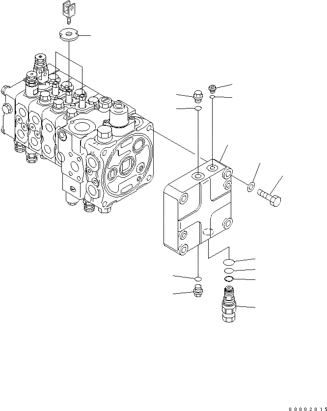 Схема запчастей Komatsu D61EX-12A-W - ОСНОВН. КЛАПАН (-КЛАПАН) (/) (ДЛЯ PAT DOZER И РЫХЛИТЕЛЬ) (КРОМЕ ЯПОН.) ОСНОВН. КОМПОНЕНТЫ И РЕМКОМПЛЕКТЫ
