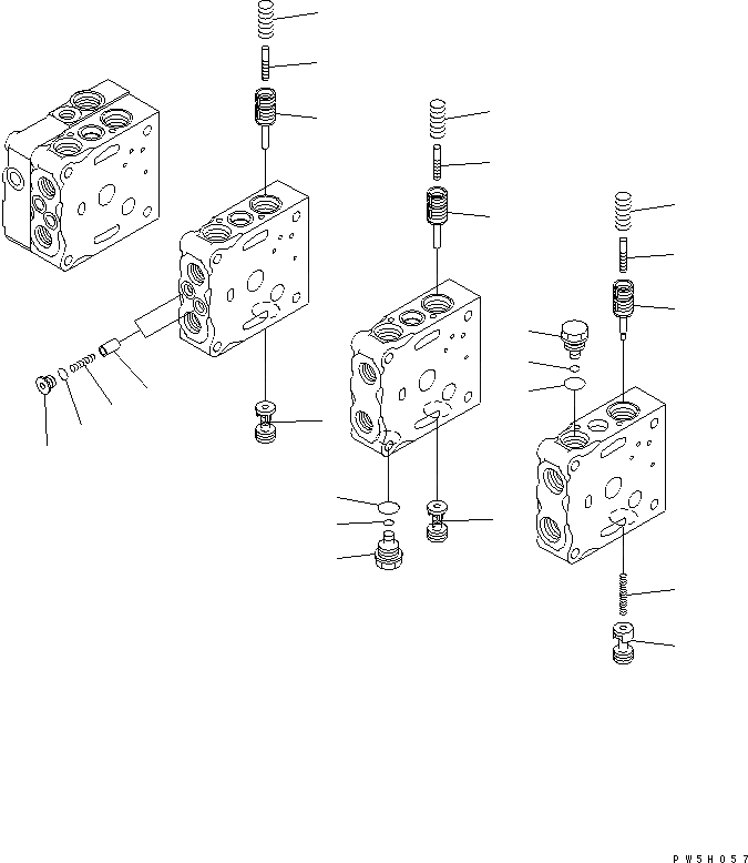 Схема запчастей Komatsu D61EX-12 - ОСНОВН. КЛАПАН (-КЛАПАН) (/) (ДЛЯ PAT DOZER И РЫХЛИТЕЛЬ) (КРОМЕ ЯПОН.) ОСНОВН. КОМПОНЕНТЫ И РЕМКОМПЛЕКТЫ
