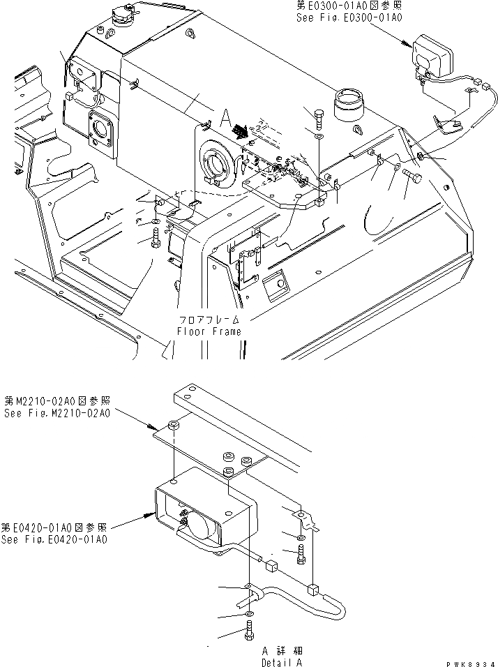 Схема запчастей Komatsu D61P-12 - ДВИГАТЕЛЬ ЭЛЕКТРОПРОВОДКА (ПРАВ. И EARTH) КОМПОНЕНТЫ ДВИГАТЕЛЯ