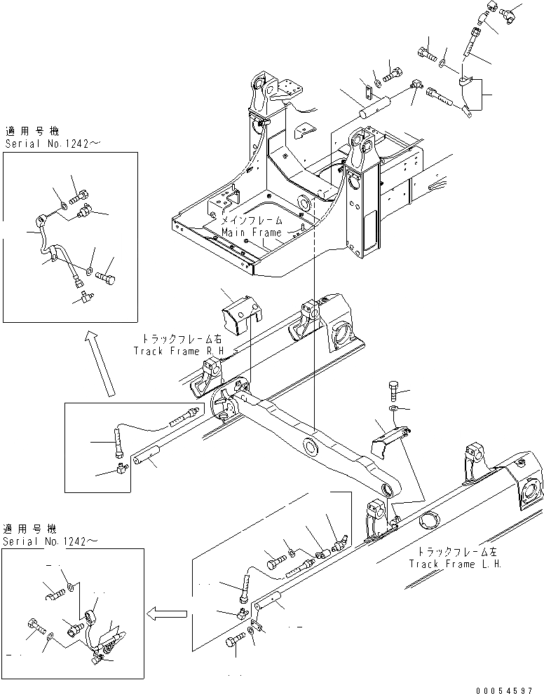 Схема запчастей Komatsu D61P-12 - КОНТРОЛЬ ХОДА (УПРАВЛ-Е ПОДАЧ. ТОПЛИВА) СИЛОВАЯ ПЕРЕДАЧА И КОНЕЧНАЯ ПЕРЕДАЧА