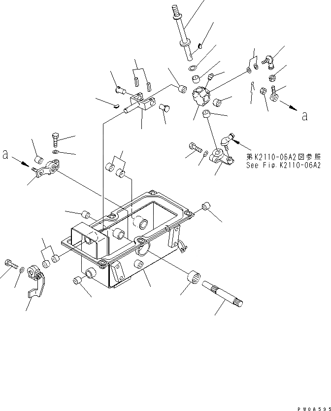 Схема запчастей Komatsu D61P-12 - СИСТЕМА ROPS КАБИНА ОПЕРАТОРА И СИСТЕМА УПРАВЛЕНИЯ