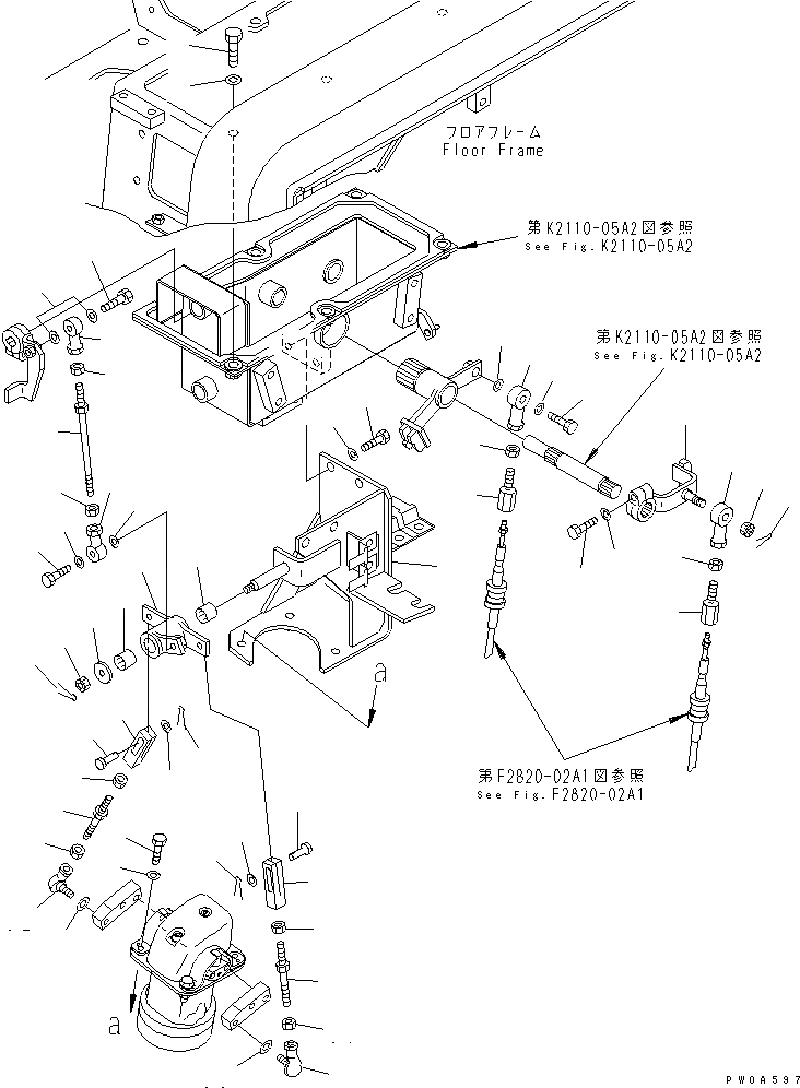 Схема запчастей Komatsu D61P-12 - НАВЕС КАБИНА ОПЕРАТОРА И СИСТЕМА УПРАВЛЕНИЯ