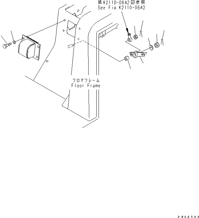 Схема запчастей Komatsu D61P-12 - КОНДИЦ. ВОЗДУХА (КОНДЕНСАТОР КРЕПЛЕНИЕ) КАБИНА ОПЕРАТОРА И СИСТЕМА УПРАВЛЕНИЯ